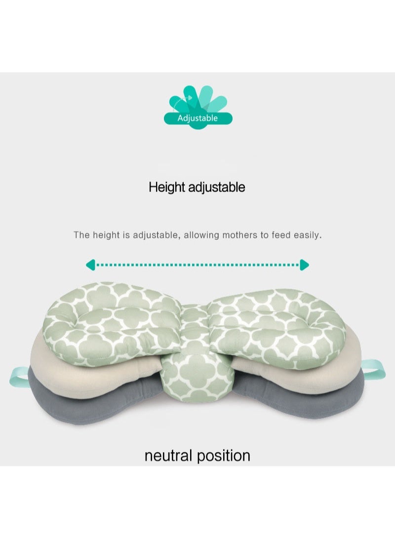 Nursing Pillow for Breastfeeding and Bottles, Ideal for Feeding Newborns 0-5 Months, 100% Cotton, Adjustable Support Cushion for Parent Use, Mom - Image 3